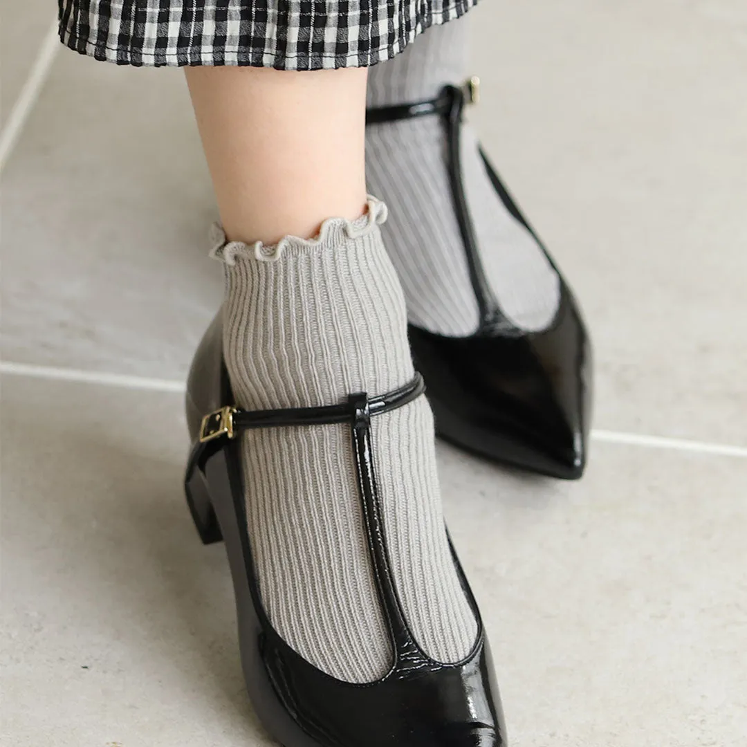011120162 Merrow Top Fine Ribbed Trainer Socks