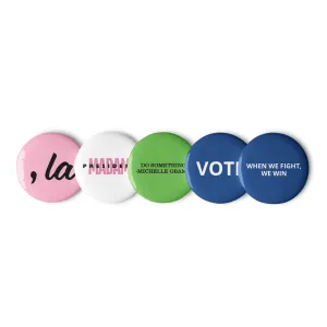 2024 VOTE pin buttons