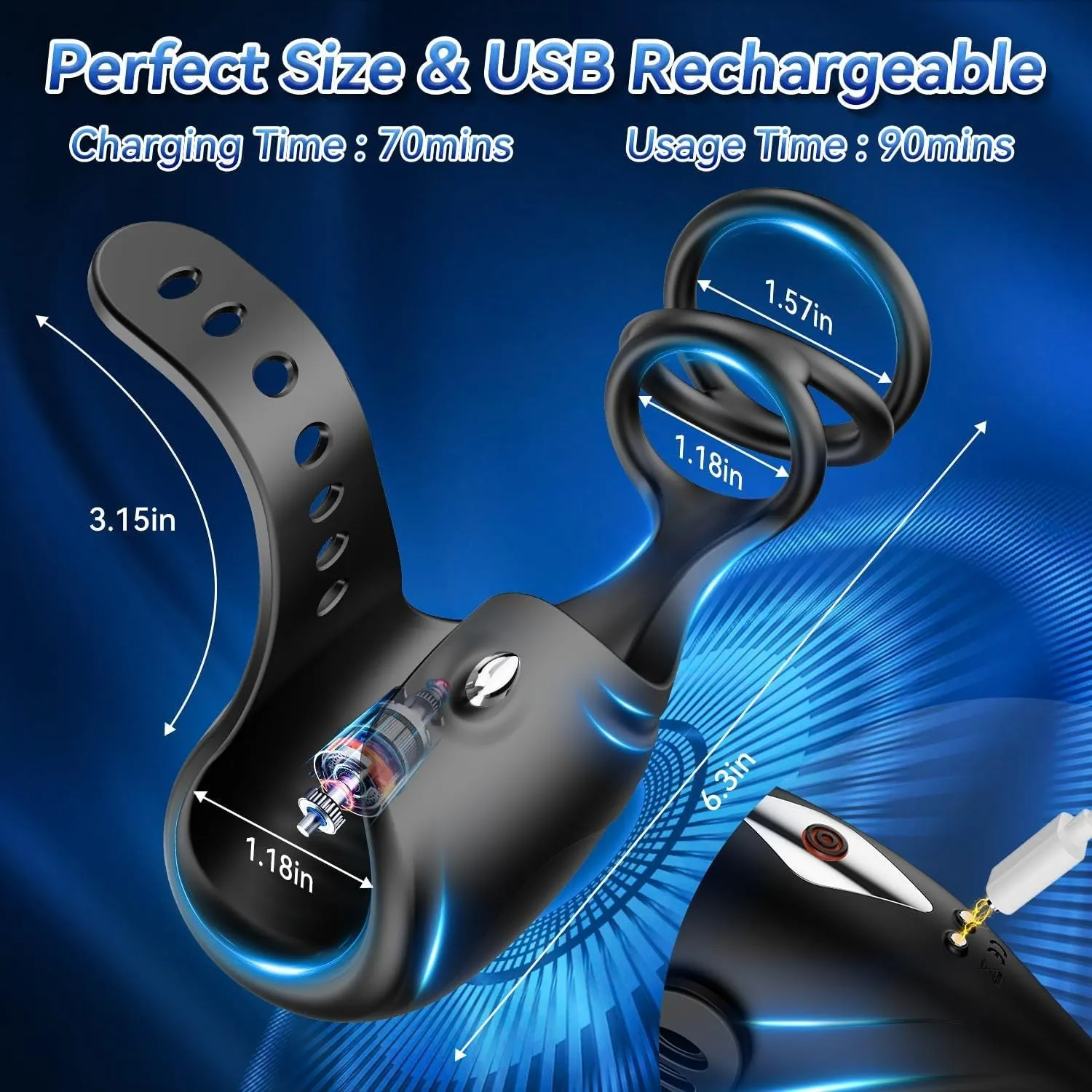 3rd Generation Penis Trainer Delay Trainer App Remote Control Vibrator Men Masturbators