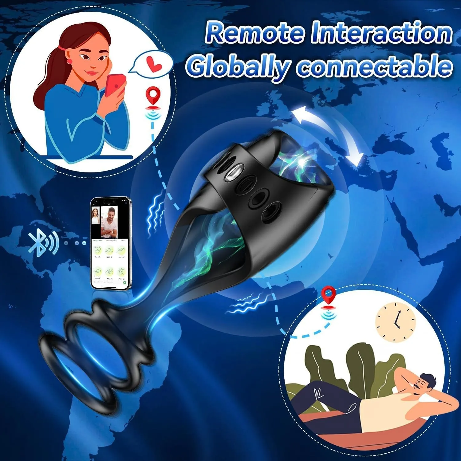 3rd Generation Penis Trainer Delay Trainer App Remote Control Vibrator Men Masturbators