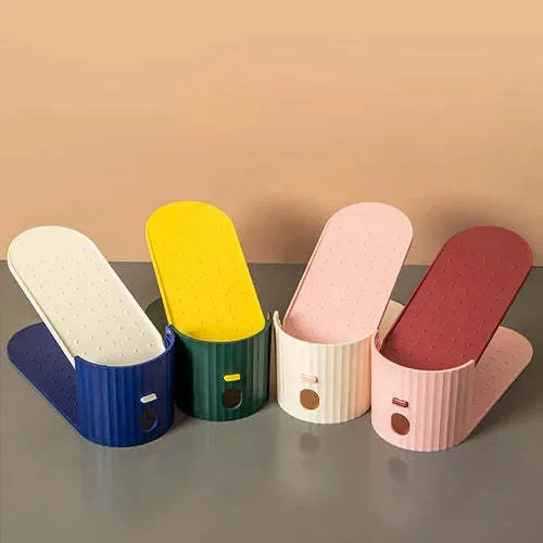 5PCS Double adjustable shoe rack