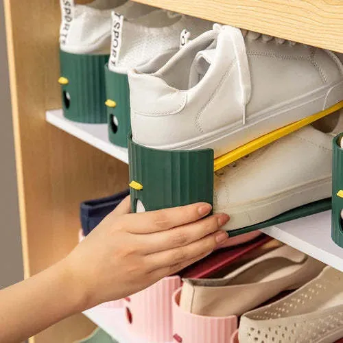 5PCS Double adjustable shoe rack