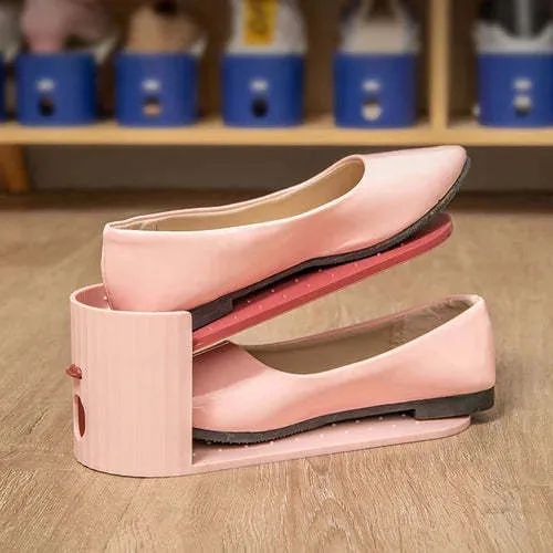 5PCS Double adjustable shoe rack
