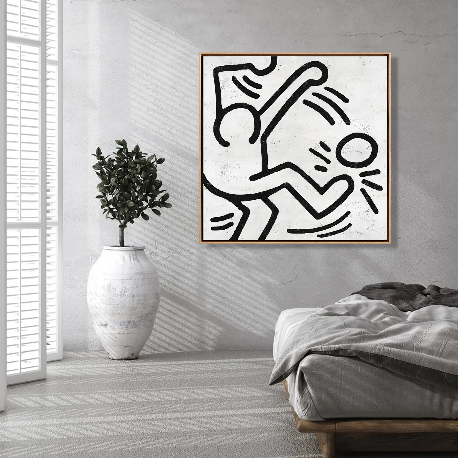 Abstract Dancing Man Painting H314S