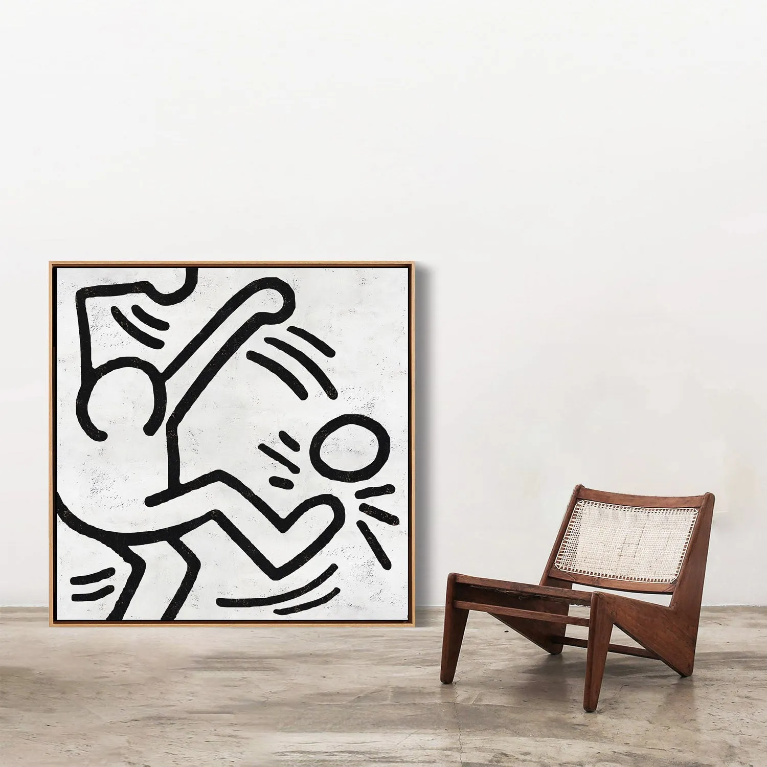 Abstract Dancing Man Painting H314S