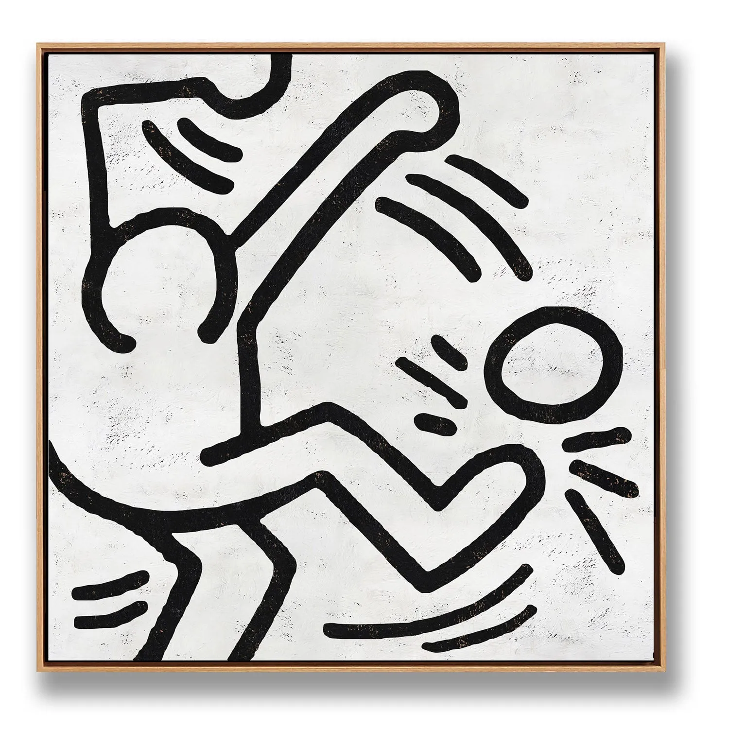 Abstract Dancing Man Painting H314S