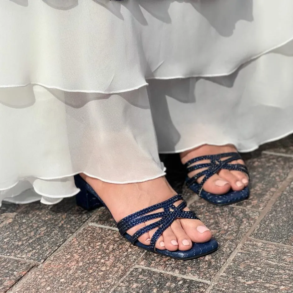 Ahlam Heels S243H - Navy Blue