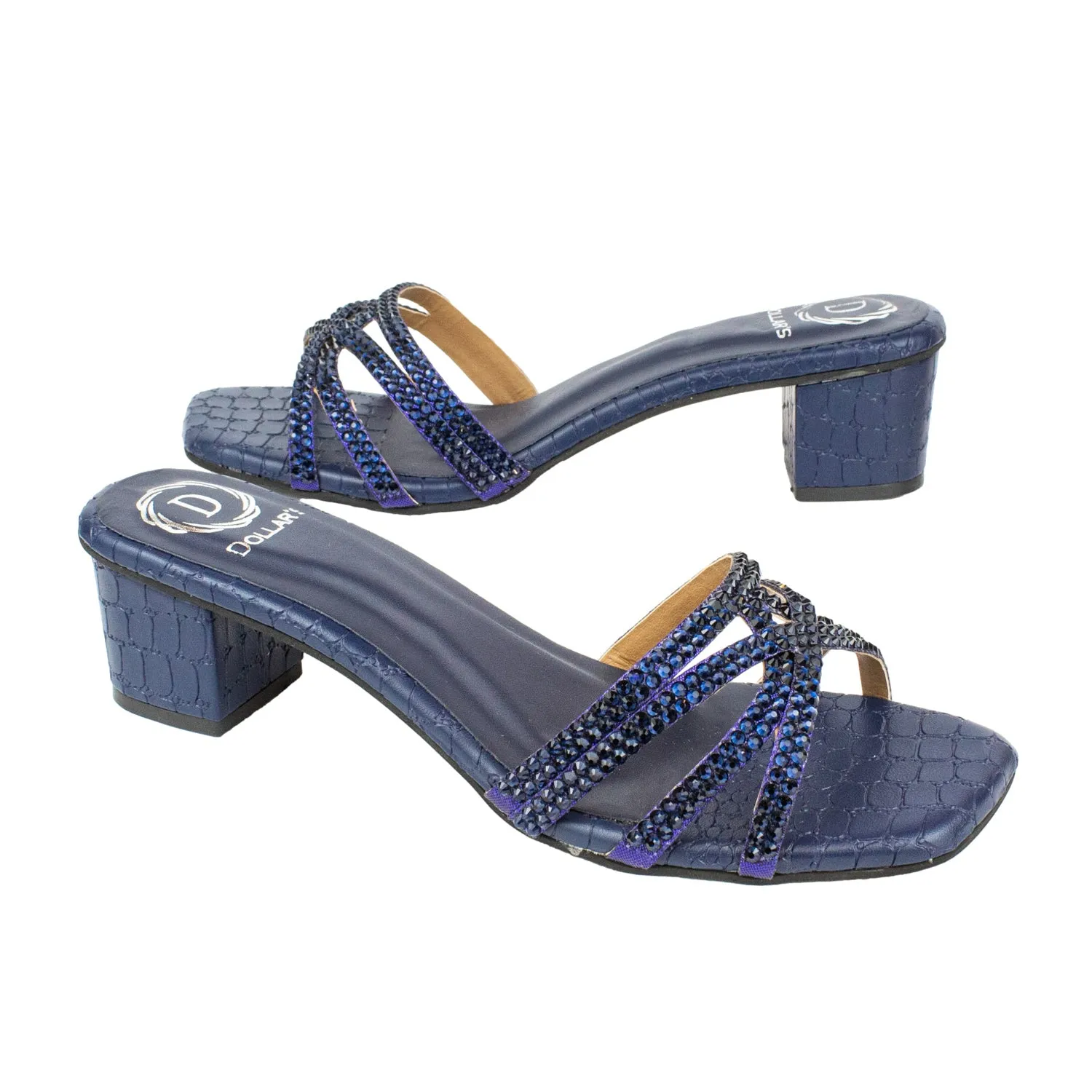 Ahlam Heels S243H - Navy Blue
