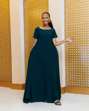 Alim Maxi Dress-Emerald Green
