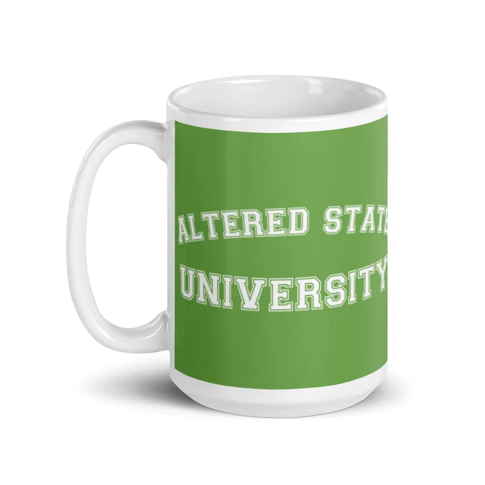 ALTERED STATE UNIVERSITY White glossy mug