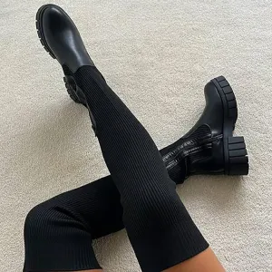 Annabel | Zwarte Overknee Boots