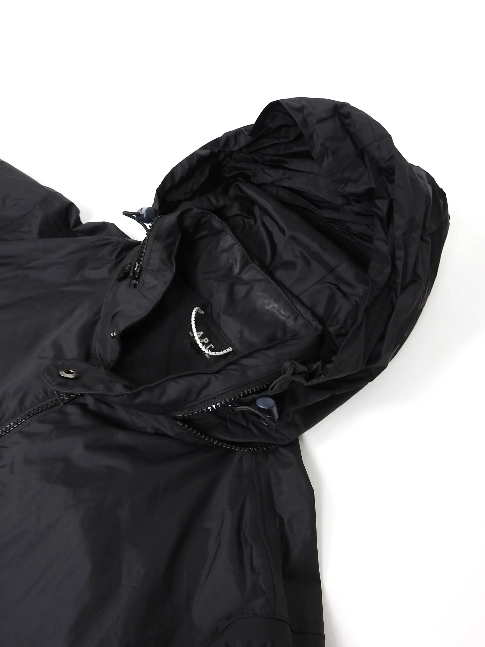 A.P.C. x K Way Packable Windbreaker Black Medium