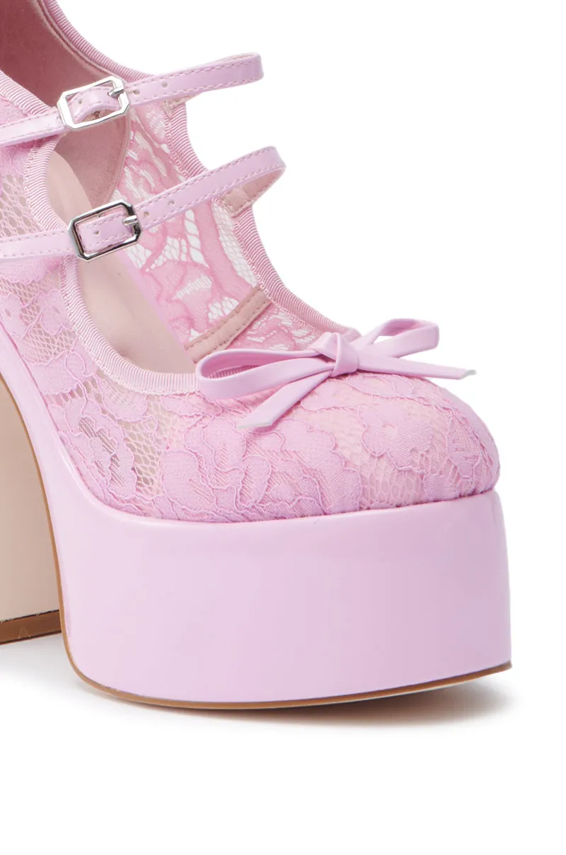 AZALEA WANG SPROUT PINK CHUNKY PUMP