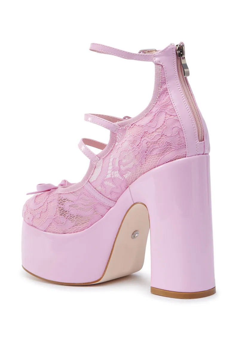 AZALEA WANG SPROUT PINK CHUNKY PUMP