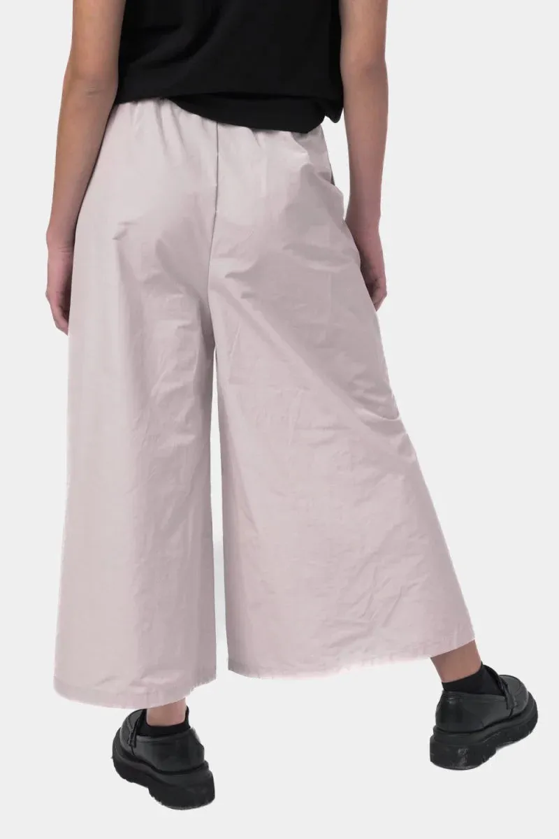 Baci Amici Elastic Wide Leg Pant - Powder