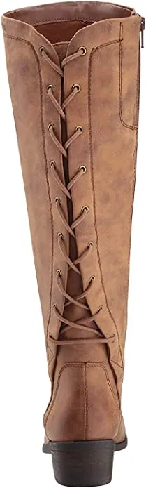 BareTraps Womens Gardyna Almond Toe Knee High Fashion Boots, Whiskey, Size 5.5