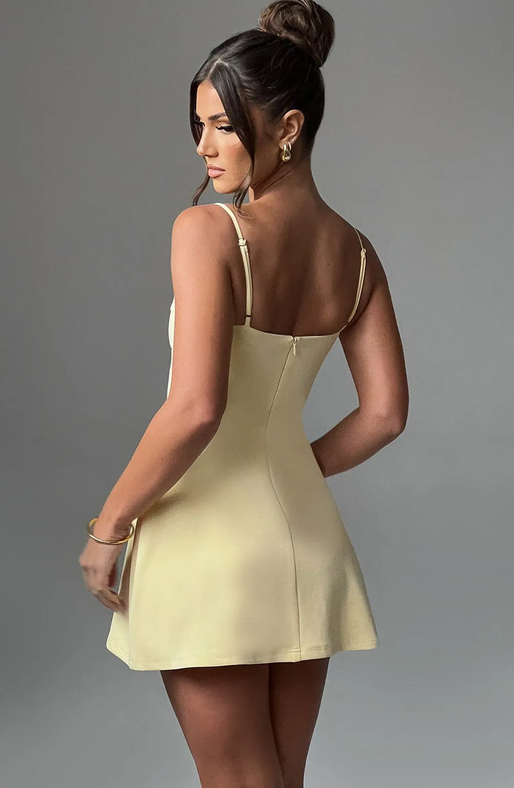 Bianca mini dress-lemon