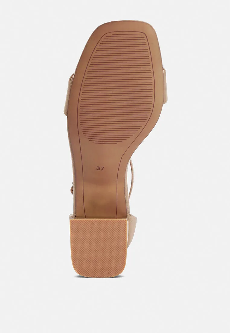 Block Heel Sandals By Ruw