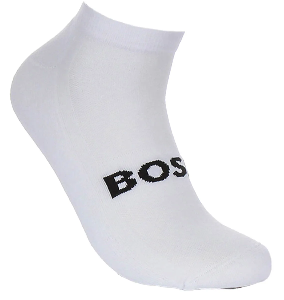 Boss 2 Pair Shoe Sock Iconic Logo In White