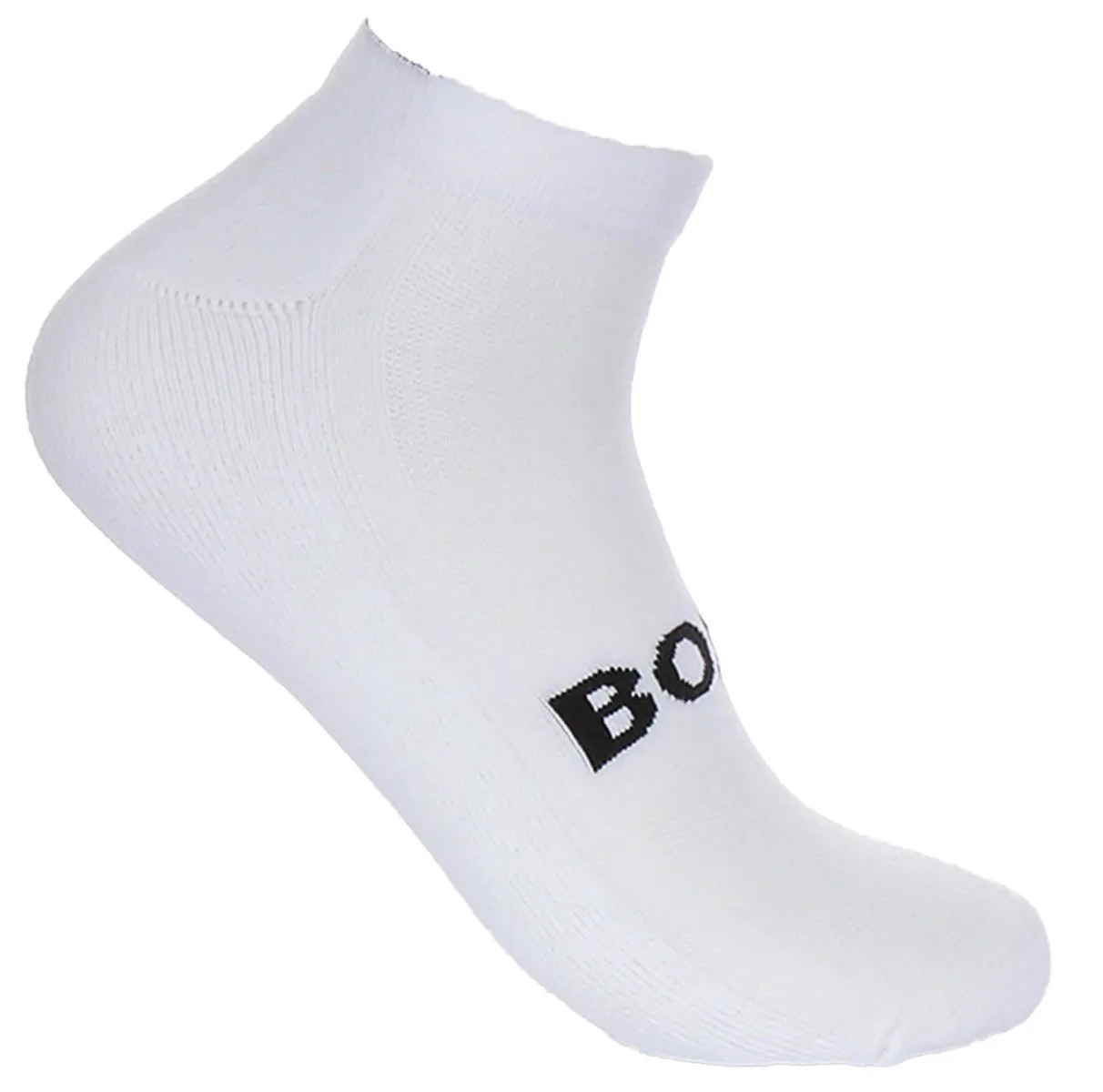 Boss 2 Pair Shoe Sock Iconic Logo In White