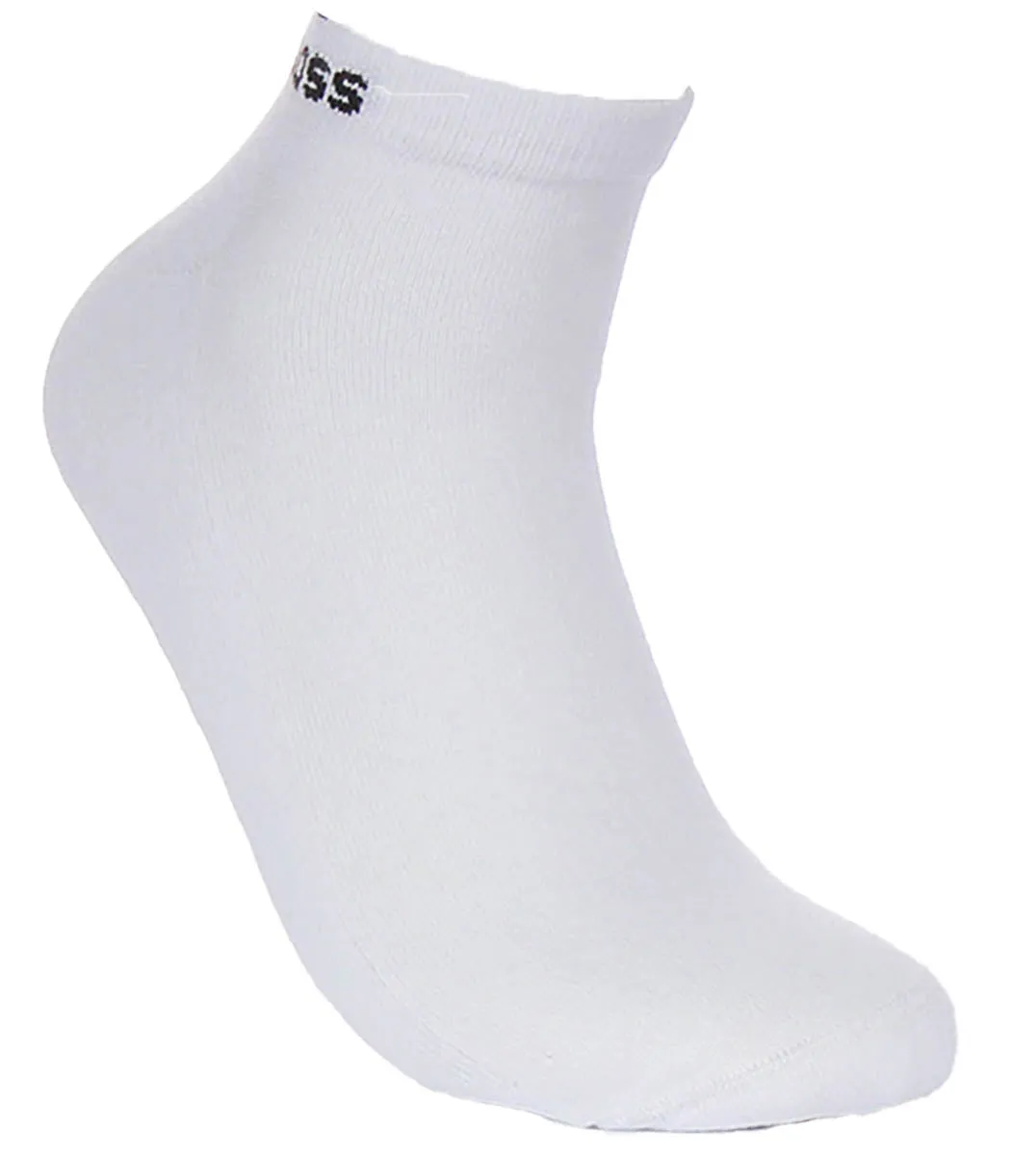 Boss 2 Pair Shoe Sock Iconic Logo In White