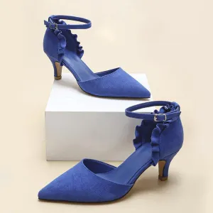 Boss Lady Designed  High Heel Shoe - Blue