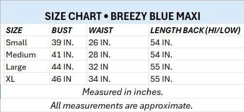 BREEZY BLUE MAXI by BomBom