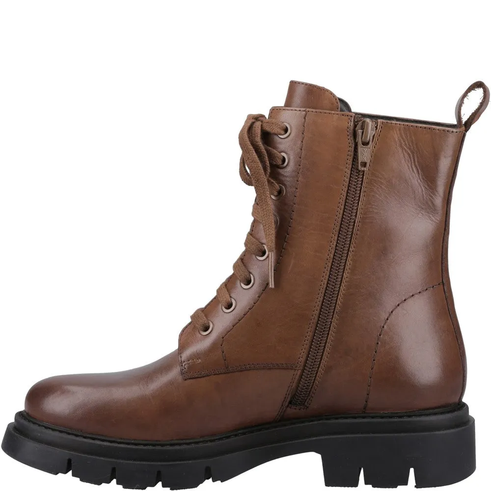 Brown Rhea Lace Boots