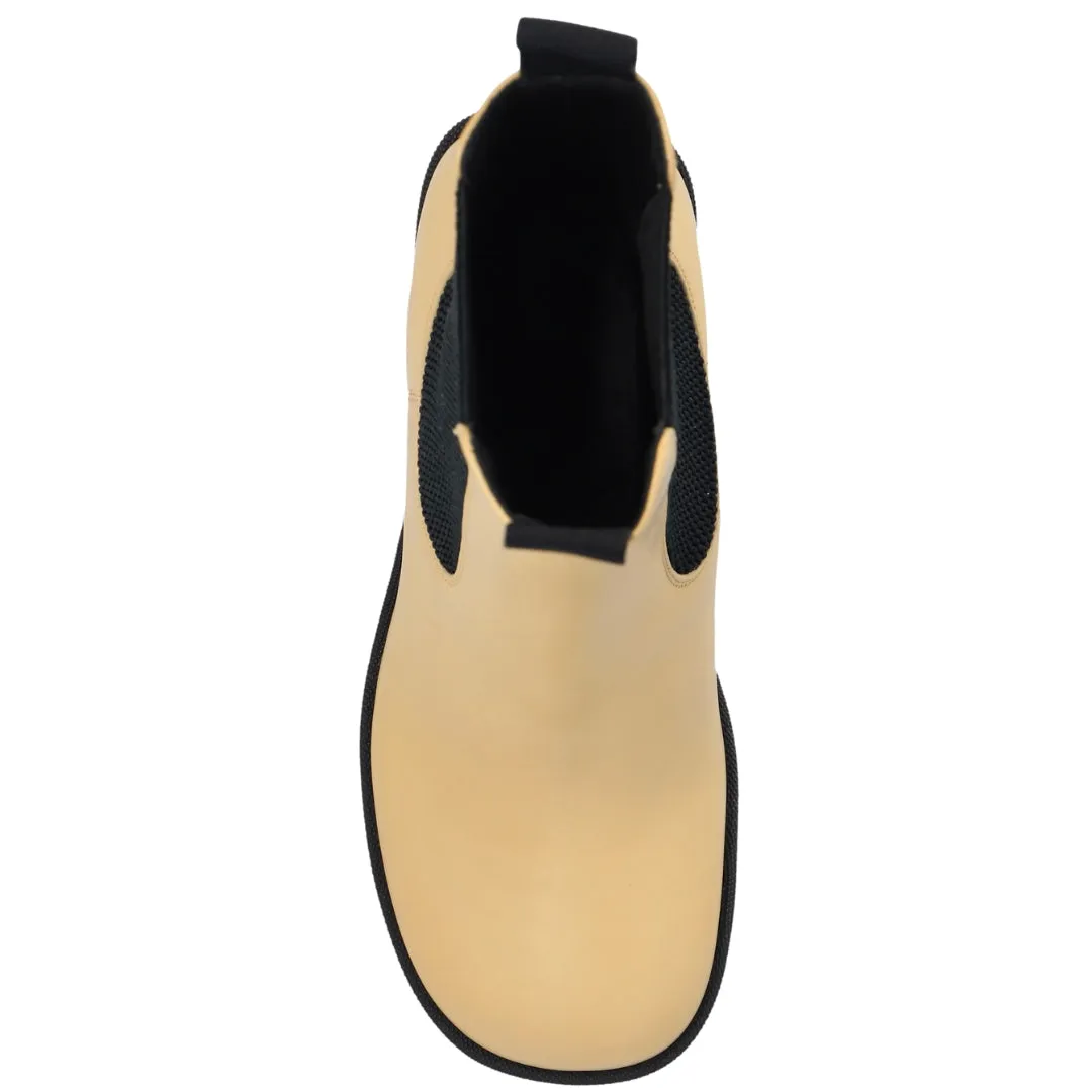 Burberry 8080326 Burberry Stride Platform Chelsea Boots Custard Beige Chelsea Boot Womens