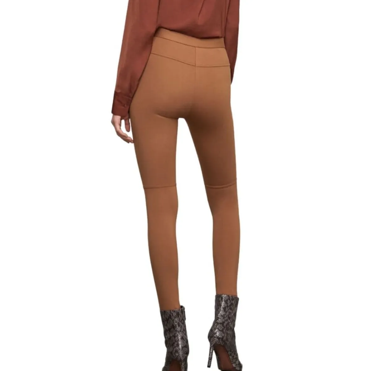 Camel Christopher Zippered Moto Legging