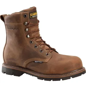 Carolina Men's Installer 8" Soft Toe Waterproof Work Boot -Brown- CA3057