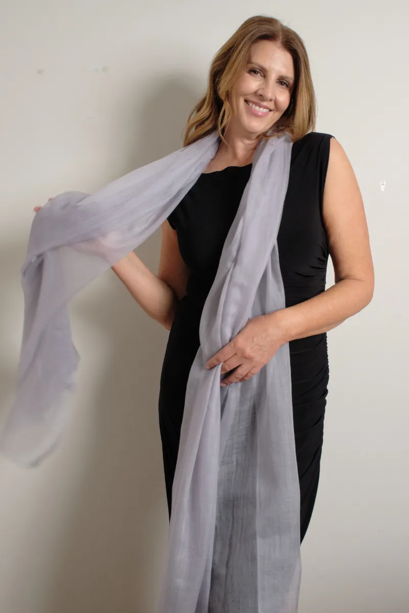 Cashmere Silver Aura Scarf