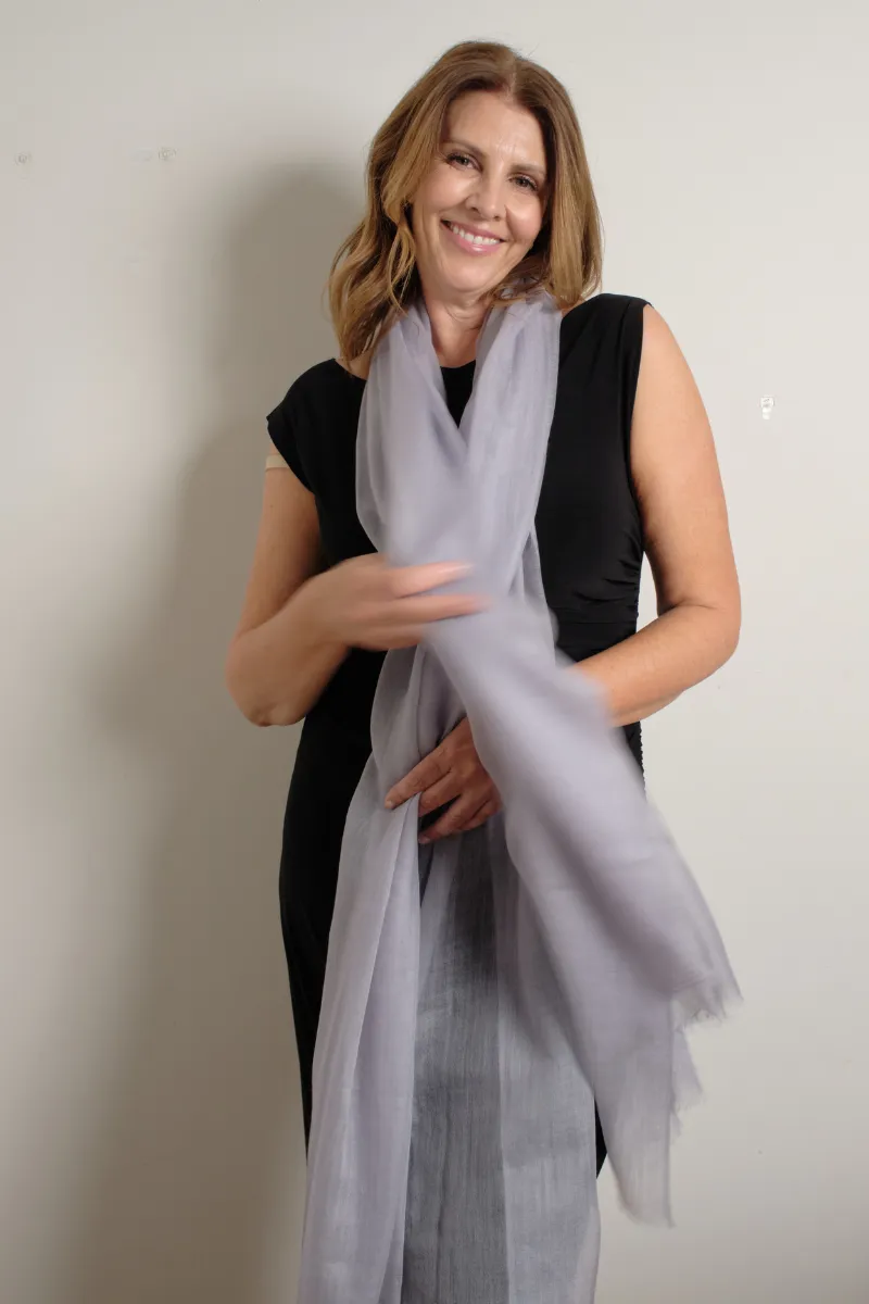 Cashmere Silver Aura Scarf
