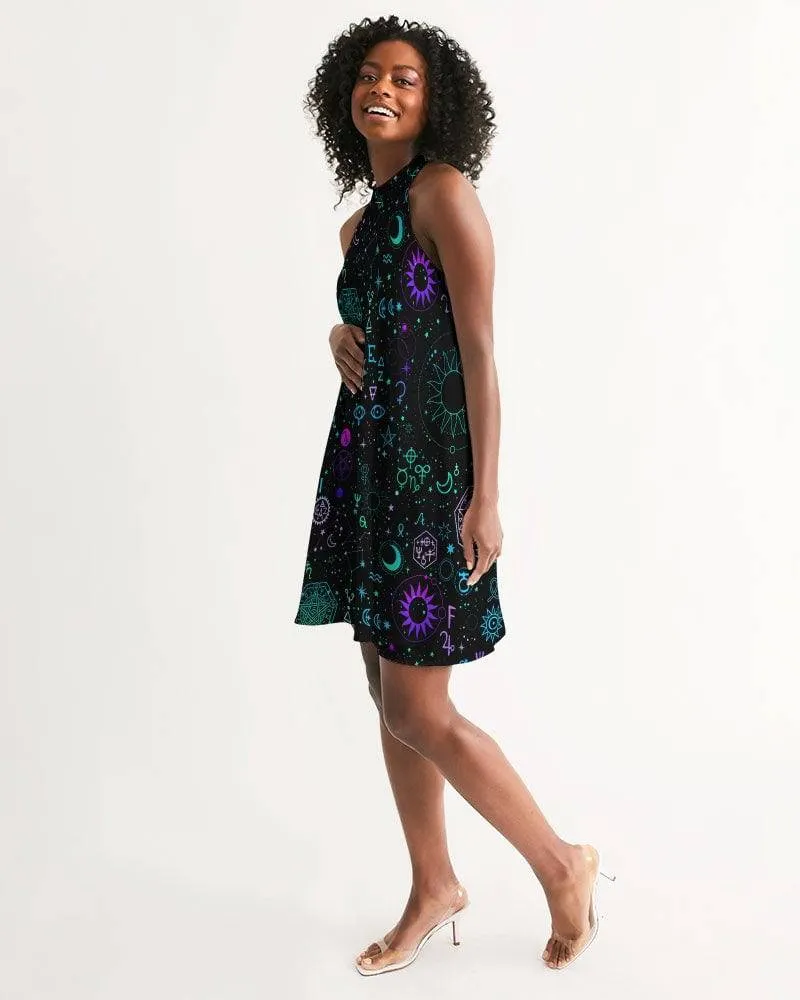 Celestial Halter Dress