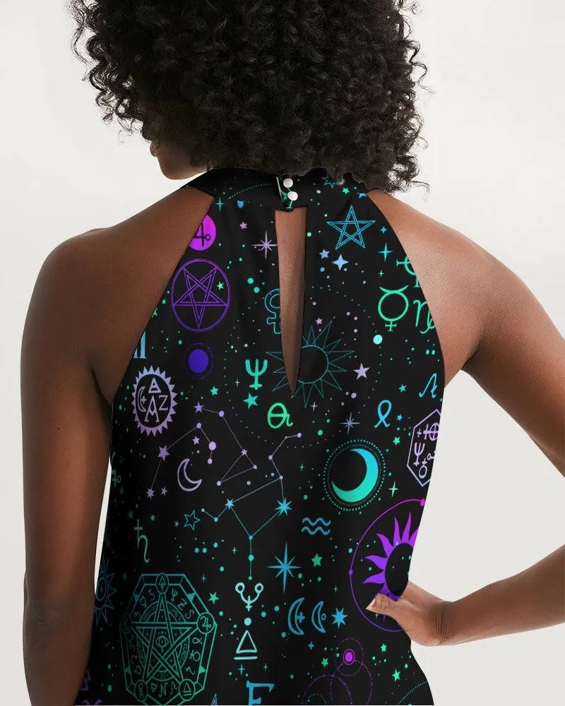 Celestial Halter Dress