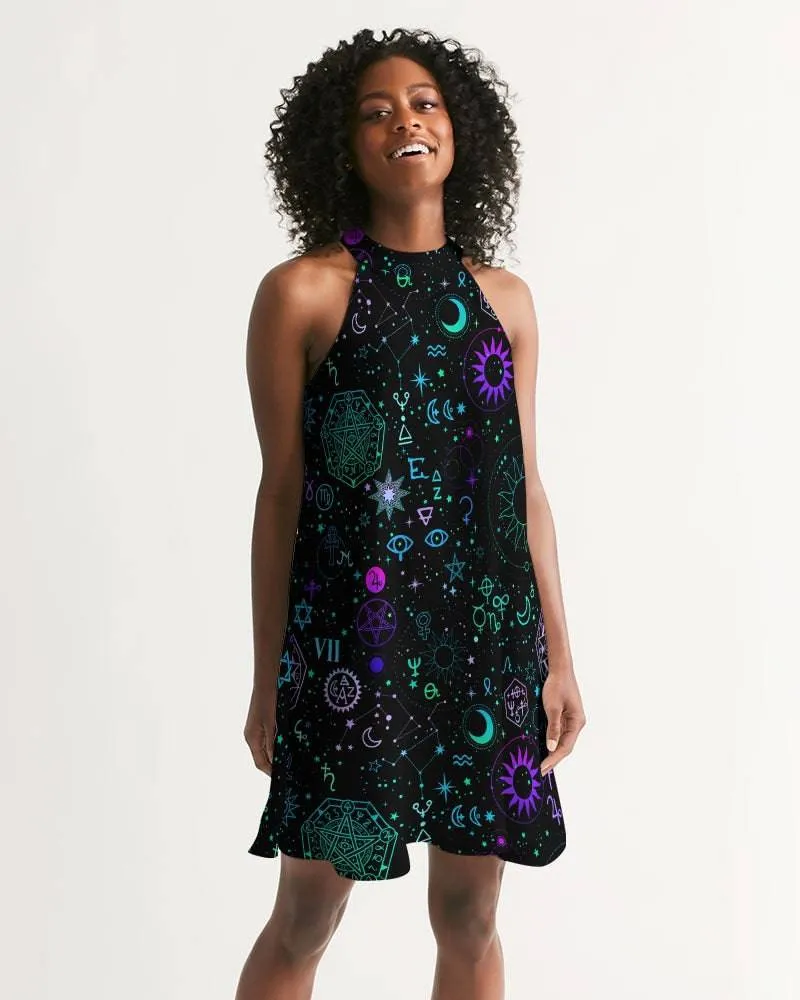 Celestial Halter Dress