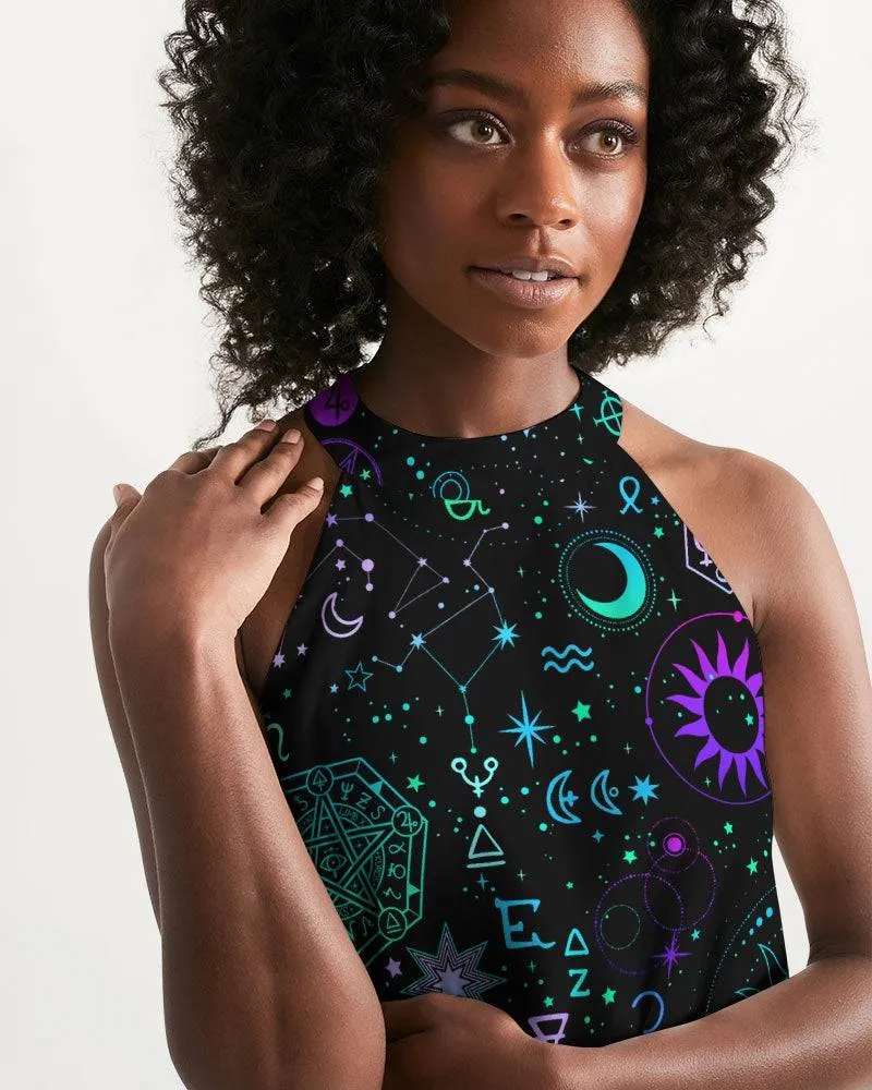 Celestial Halter Dress