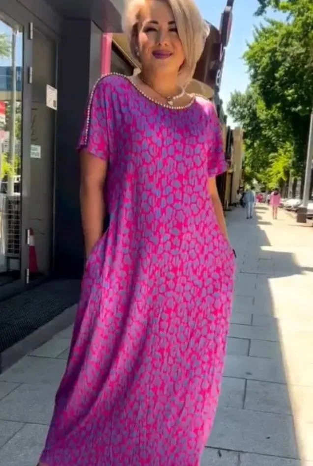 Chloe - Bold & Breezy Leopard Print Dress 💜🐆