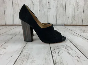 Coach Suede Peep Toe Heels size 5.5