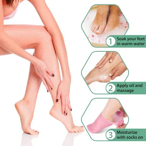 Cozy Foot Spa Silicone Socks – Winter Essential for Men & Women
