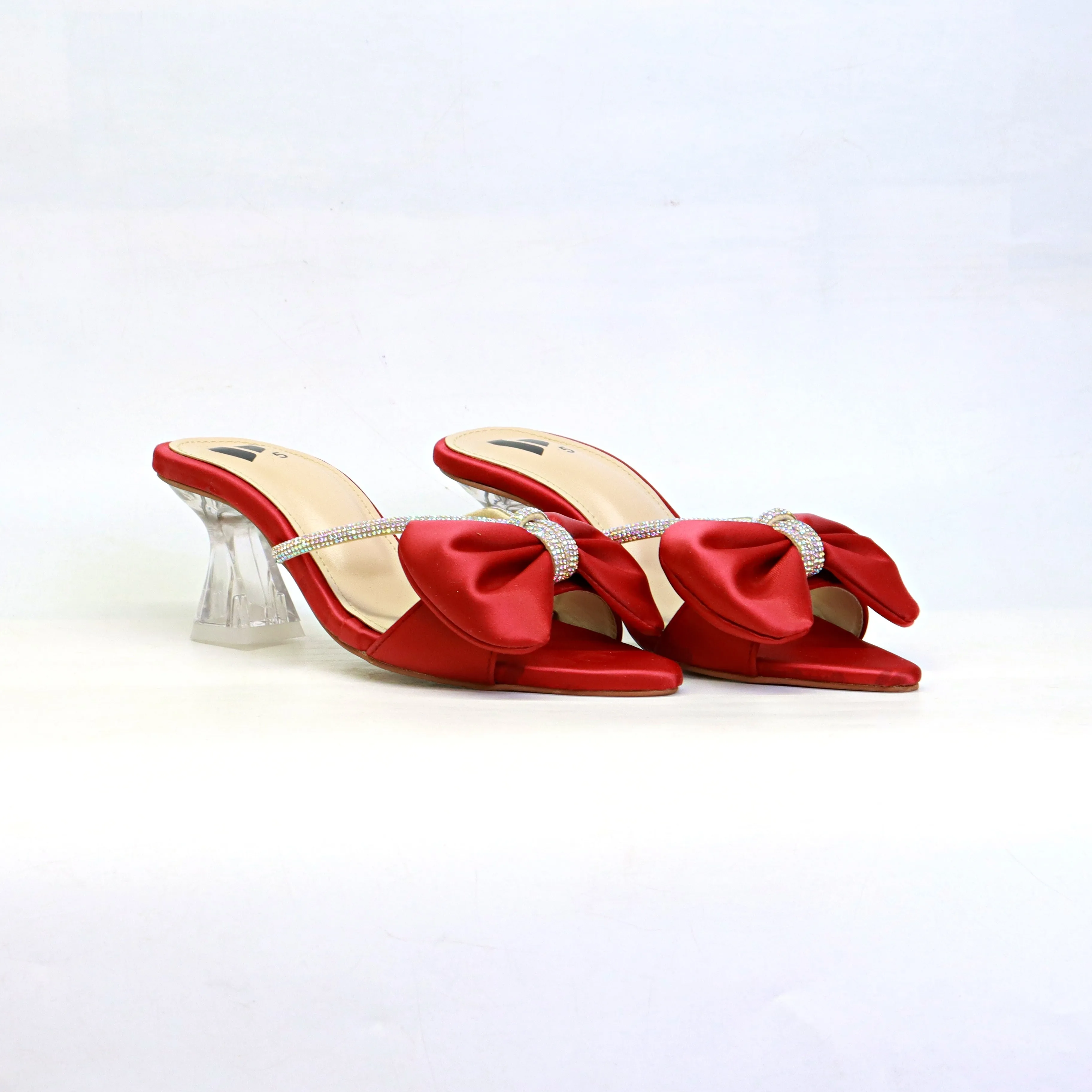 Crystal Block Heels