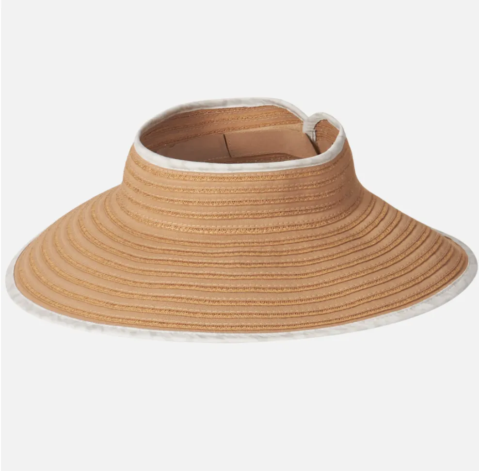 D Boreen Roll up Ladies Visor - natural, black, mint