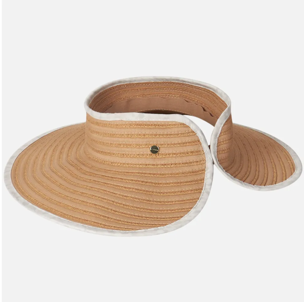 D Boreen Roll up Ladies Visor - natural, black, mint