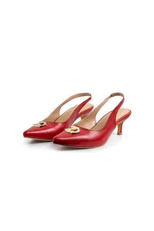 Damia Heels - Crimson