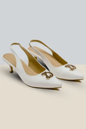 Damia Heels - White