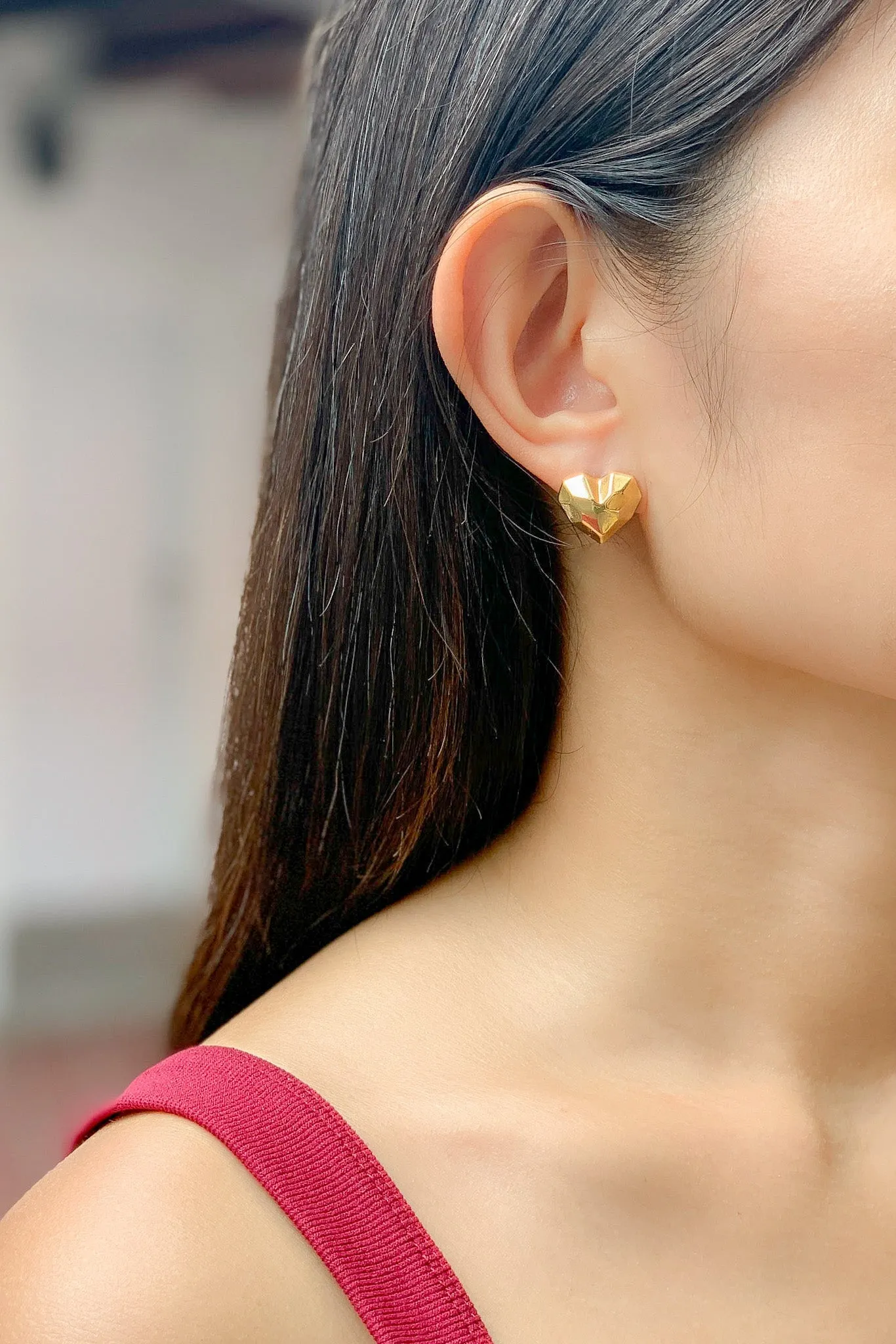 Delia Heart Studs