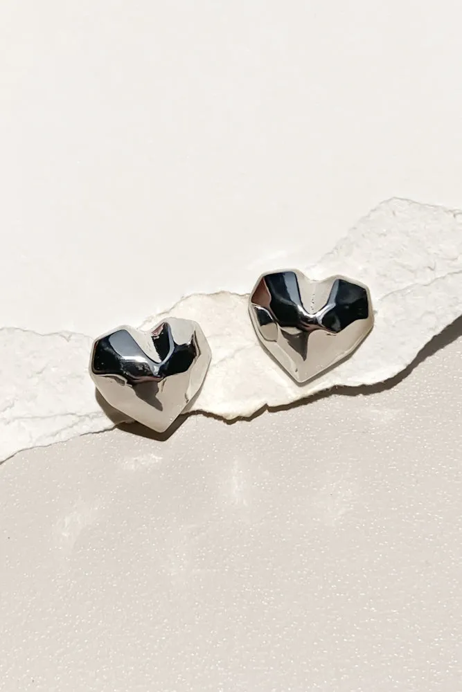 Delia Heart Studs