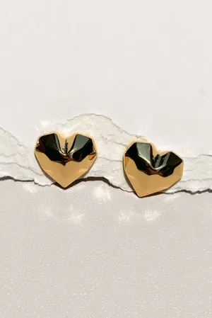 Delia Heart Studs