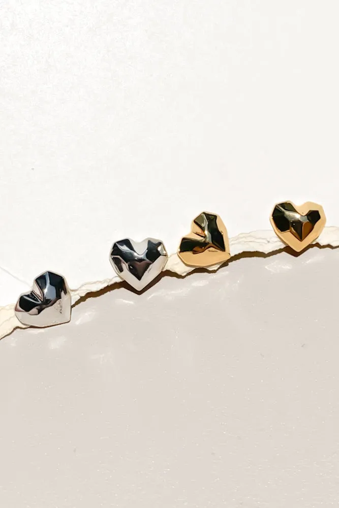 Delia Heart Studs
