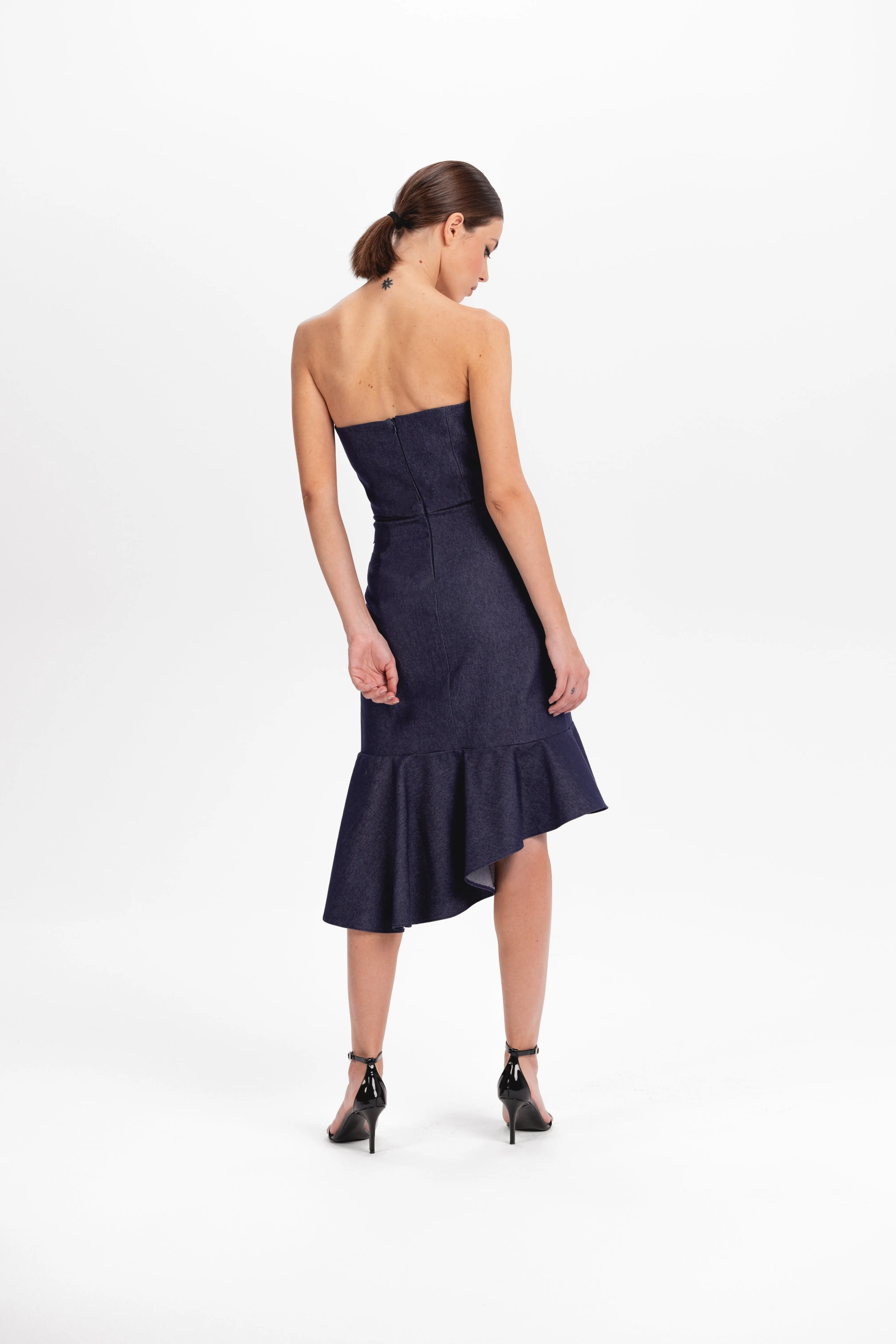 Denim corset dress